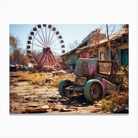 Abandoned Amusement Park Canvas Print