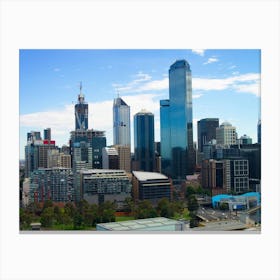 Melbourne City Skyline 2 Canvas Print