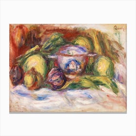 Bowl, Figs, And Apples (1916), Pierre Auguste Renoir Canvas Print