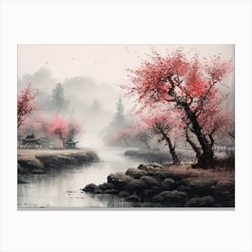 Chinese Cherry Blossoms 4 Canvas Print