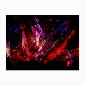 Night sky space cloud Canvas Print