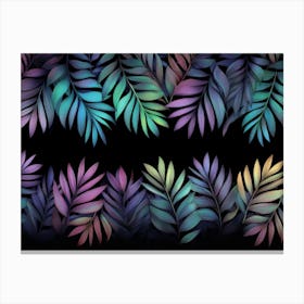 Tropical Seamless Border 1 Canvas Print