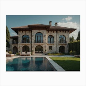 Mediterranean Villa Canvas Print