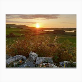 Sunset In Ireland Canvas Print