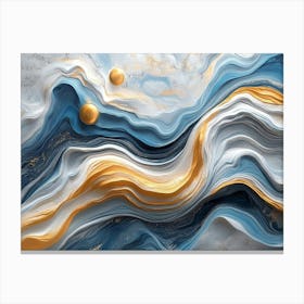 Abstract Marble 3 Canvas Print