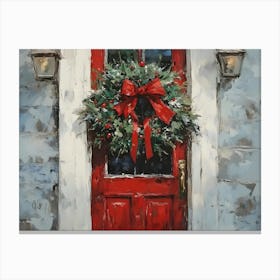 Christmas Door Canvas Print