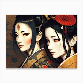 Two Asian Women Canvas Print