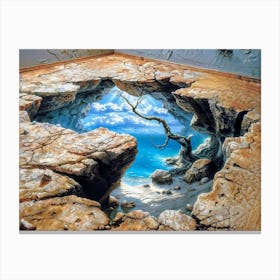 3d Floor Painting Canvas Print