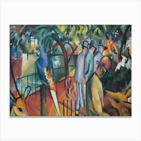 August Macke Zoological Garden I Canvas Print