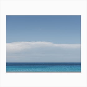 Blue Sky With Turquoise Sea Canvas Print