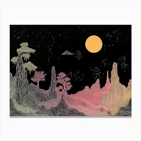 Moonscape 2 Canvas Print