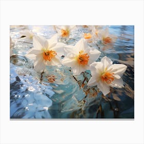 Daffodils In Water 8 Canvas Print