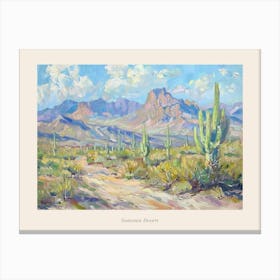 Western Landscapes Sonoran Desert Arizona 2 Poster Canvas Print