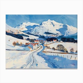 Snowy Road 4 Canvas Print