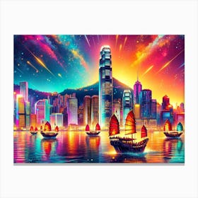 Hong City Skyline Canvas Print