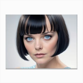 Woman With Bangs 1 Canvas Print