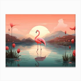 Flamingo Fun 2 Canvas Print