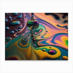 Drop Of Liquid Canvas Print