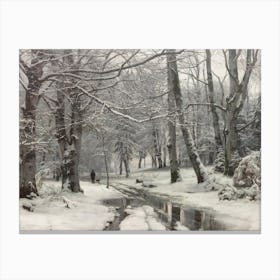 Winter'S Walk Canvas Print