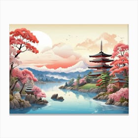 Japanese Landscape 1 Canvas Print