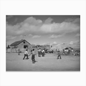 Untitled Photo, Possibly Related To Football Is Played By The Schoolboys At Concho, Arizona By Russell Lee Canvas Print
