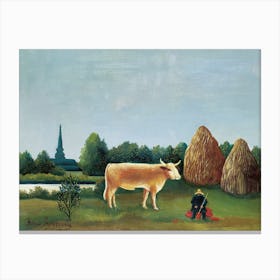 Scene In Bagneux On The Outskirts Of Paris, Henri Rousseau Canvas Print