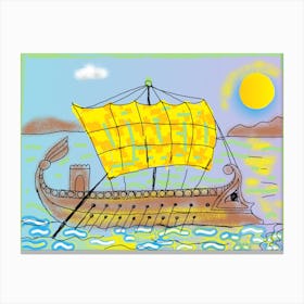 Sailor'S Boat Canvas Print