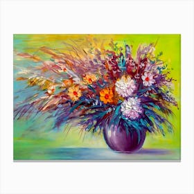 Flowers In A Vase 25 Canvas Print