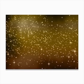 Tan And Brown Glow Shining Star Background Canvas Print