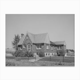 New House Of Mormon Farmer,Mendon, Utah By Russell Lee Canvas Print