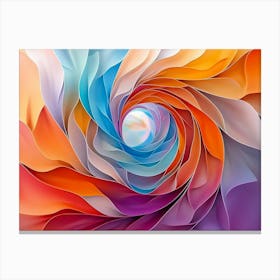 Colorful Spiral Canvas Print