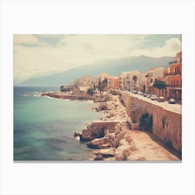 Sicily, Italy, Summer Vintage Photography Canvas Print