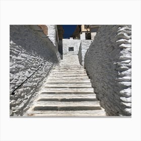 White Stairs Canvas Print