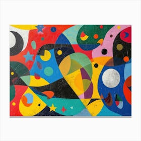 Contemporary Artwork Inspired By Joan Miro 4 Canvas Print