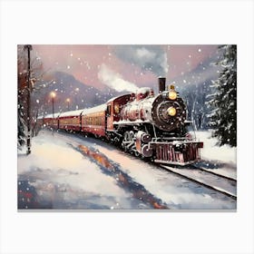 Christmas Train 3 Canvas Print