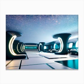 Futuristic Interior 1 Canvas Print