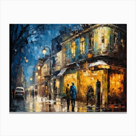 Night In The City 3 Canvas Print