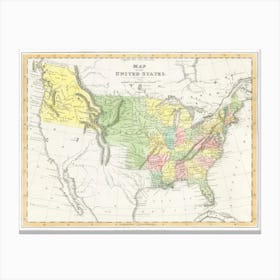 A Moral And Political Sketch Of The United States Of North America With A Note On Negro Slavery, Junius Redivivus (1833) Canvas Print