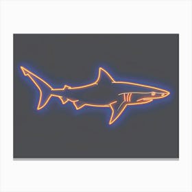 Neon Thresher Shark  2 Canvas Print