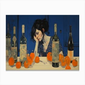 Oranges And Wine Canvas Print