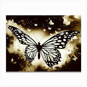 Butterfly In The Sky Canvas Print