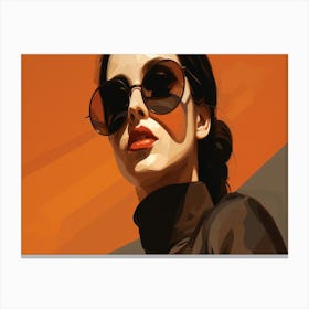Woman In Sunglasses 5 Canvas Print
