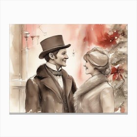 Christmas Romance Canvas Print