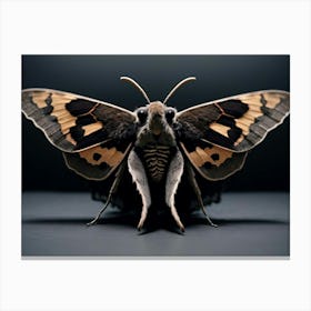 Goth Moth Canvas Print