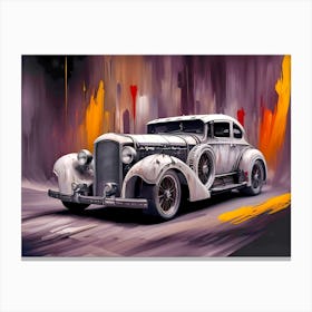 Vintage Car Painting 1 Canvas Print