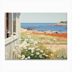 Corner Of The Old Wooden House - expressionism Canvas Print