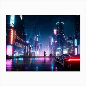 Futuristic City 18 Canvas Print