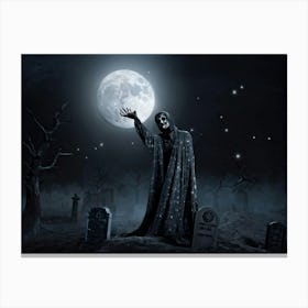 Graveyard Ghost 2 Canvas Print