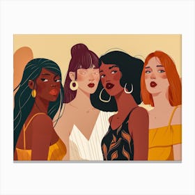 Group Of Women 13 Canvas Print