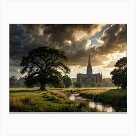 Salisbury Cathedral 3 Canvas Print